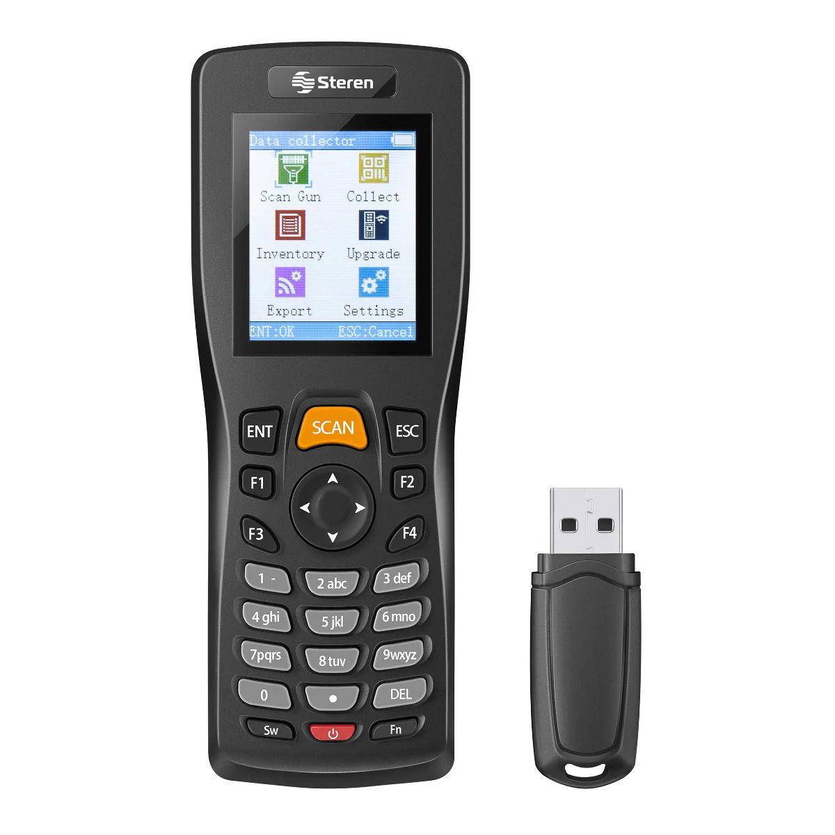 Lector Códigos Barras Inalámbrico Memoria Interna Steren