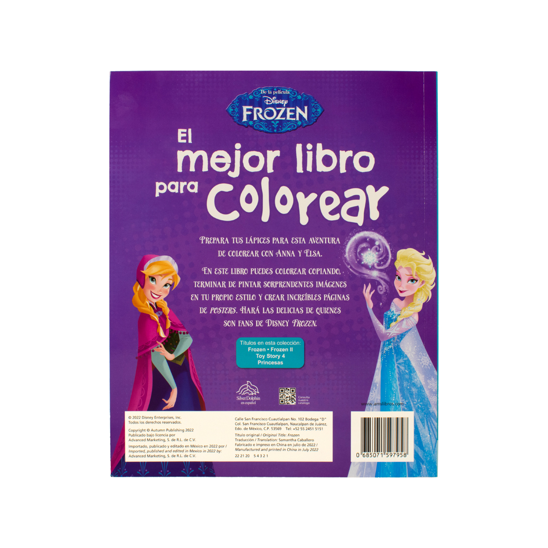 LIBRO INFANTIL CON ACTIVIDADES PARA COLOREAR: DISNEY FROZEN