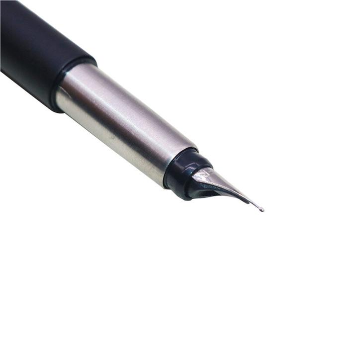 Pluma Tipo Fuente Caligráfica MXHVO-016 2pzas 0,5mm 4mm Blanco 2 Tintas Amarrillas Acero Inoxidable Para Cartucho LargeCartri, SwiftIce