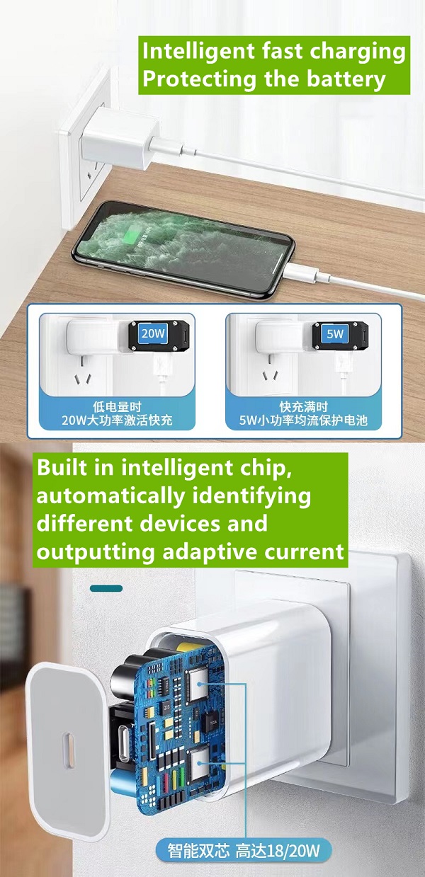 Cargador Cubo Para Iphone 11-12-13-14 Original