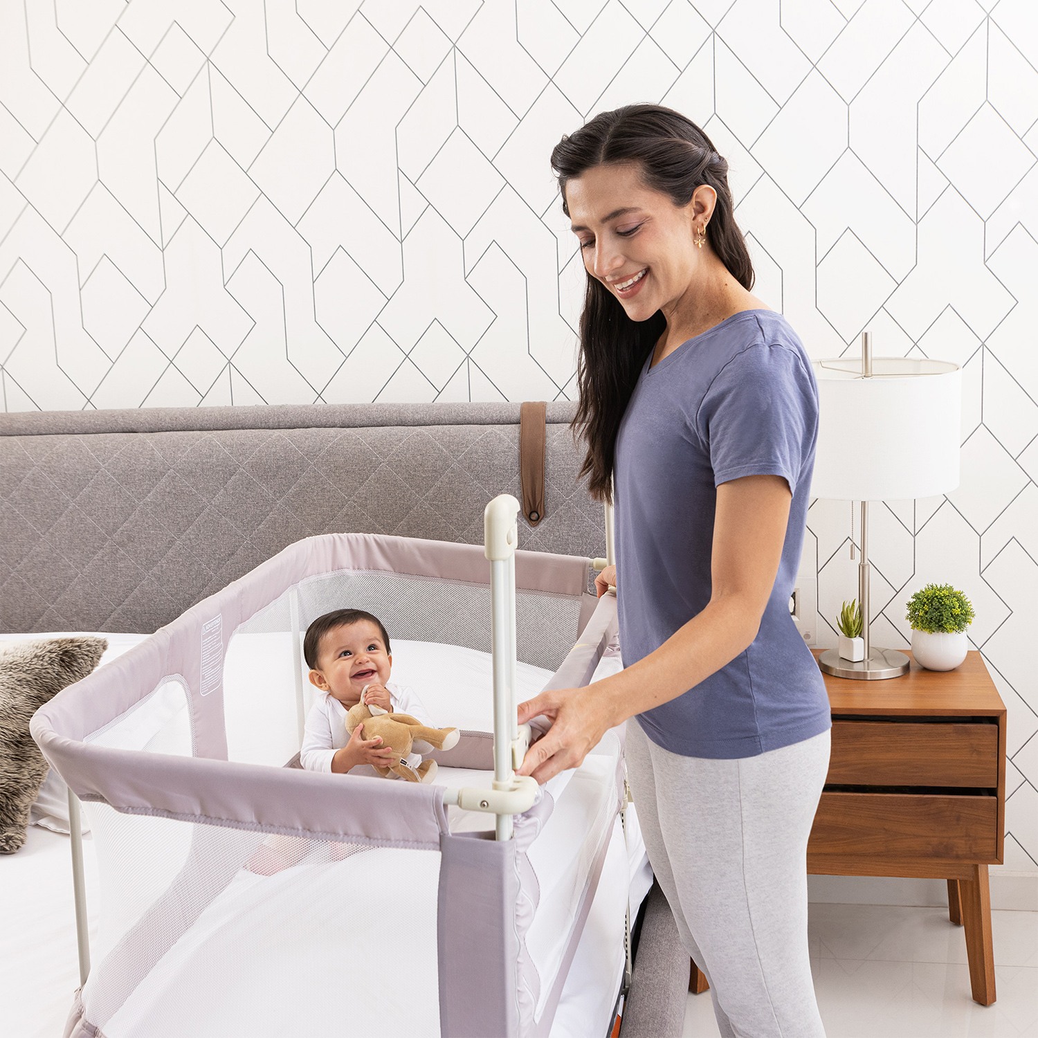 Kool Baby Cuna-barandal De Seguridad Plegable para bebe
