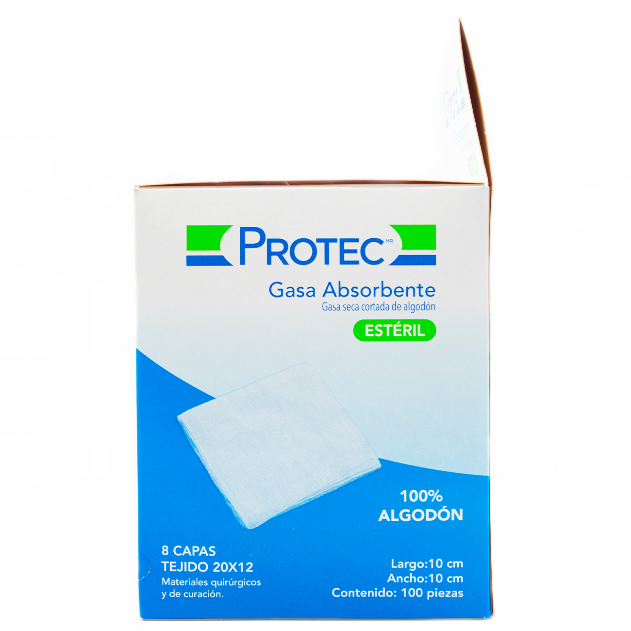 Gasa Estéril Protec 10x10cm 100 pz -Médica Depot