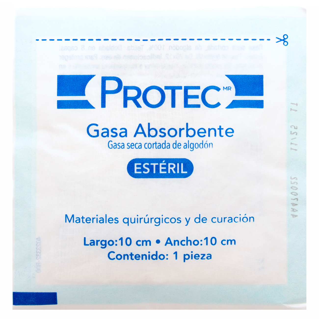 Gasa Estéril Protec 10x10cm 100 pz -Médica Depot