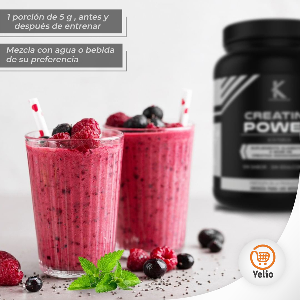 Creatine Power KARDAGAR Alta Pureza Monohidratada sin Sabor ni Edulcorantes 500G