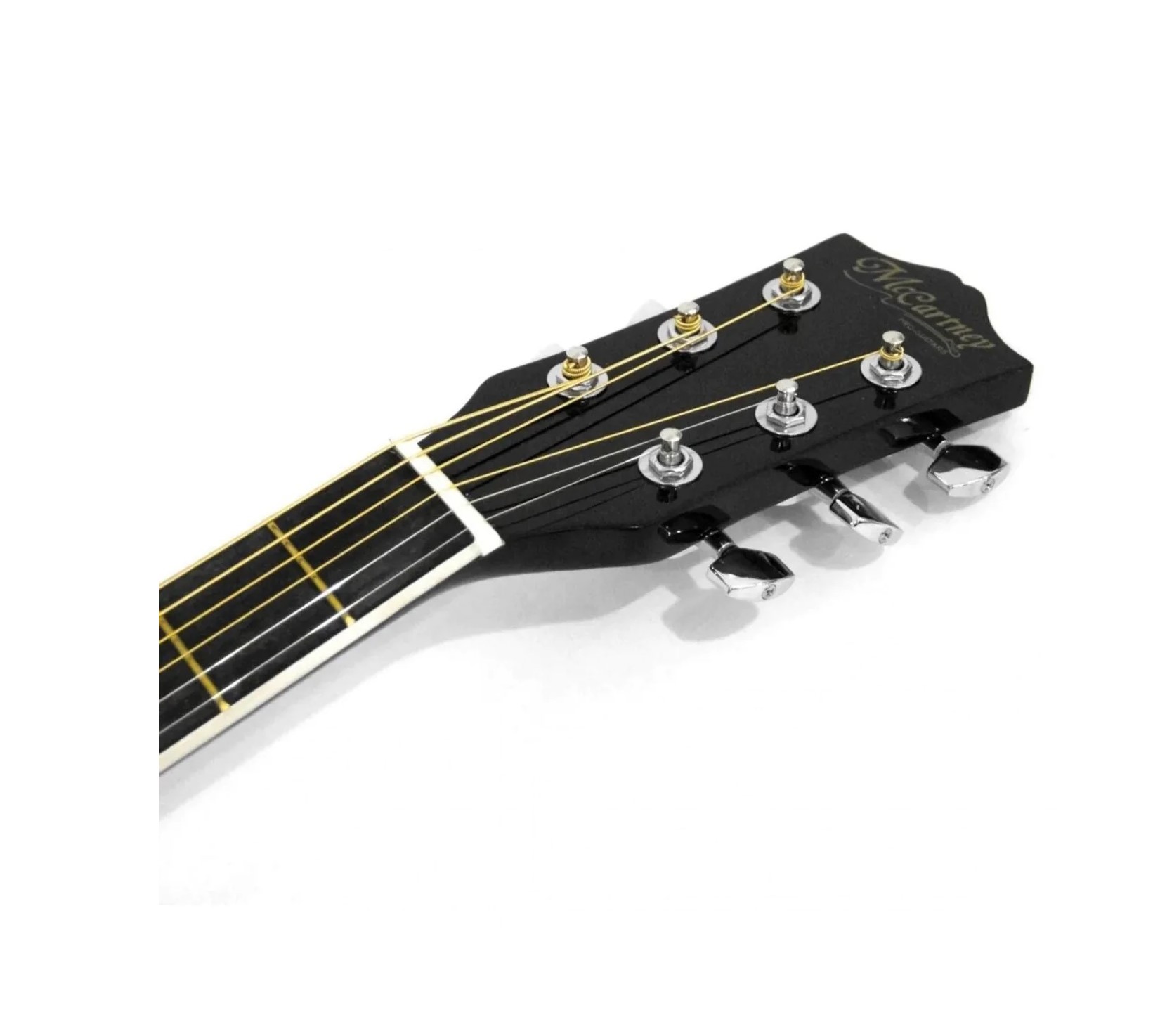 Guitarra Electroacústica McCartney Negra Con Cuerdas de Acero