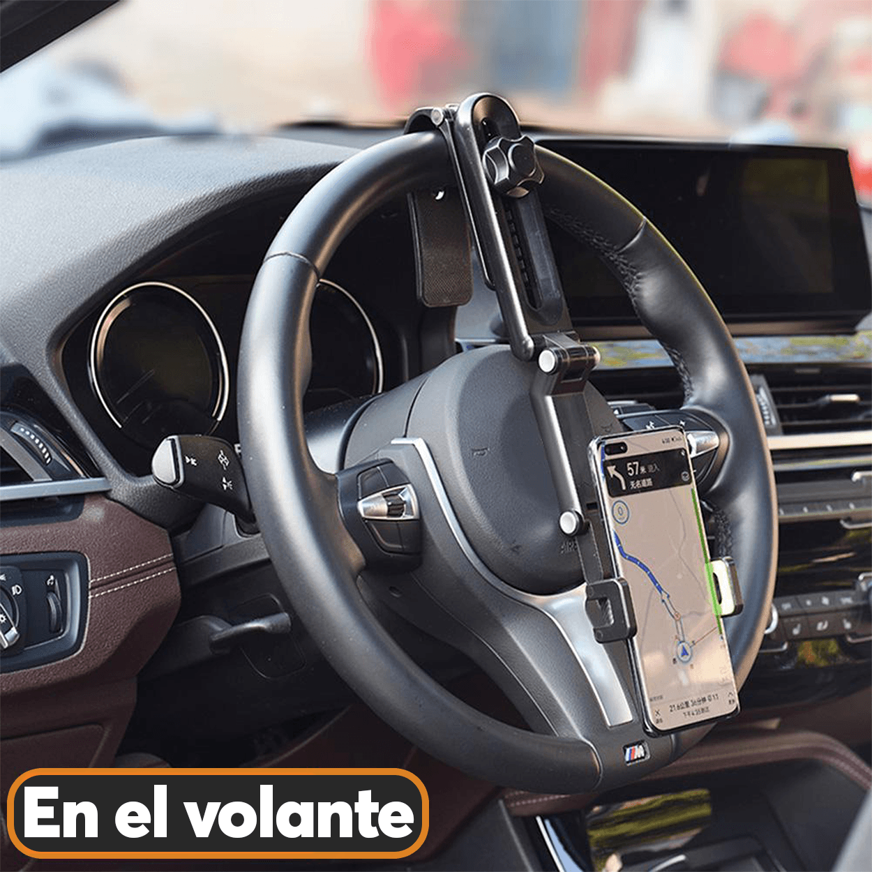 Base Soporte Porta Celular Auto Archy 360 Grados para Parasol Visera de Coche Volante Compatibilidad Universal Brazo Estabilizador Carro Ajustable (ZJ1969)