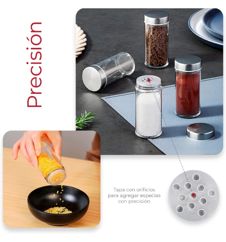 Organizador de especies giratorio acero inoxidable con 20 frascos