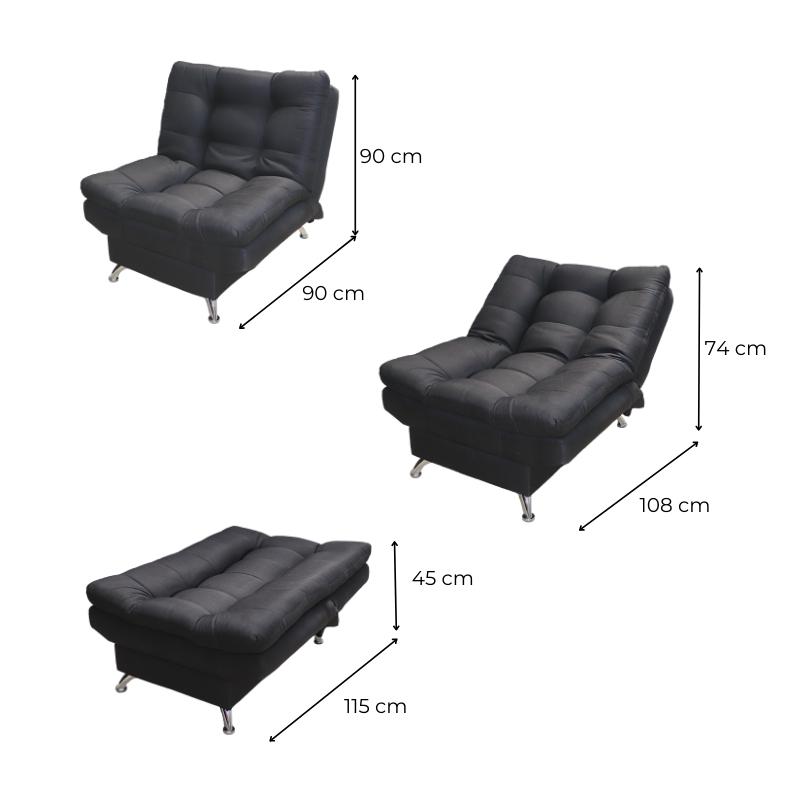 Sillón Individual Moderno Ocasional Reclinable