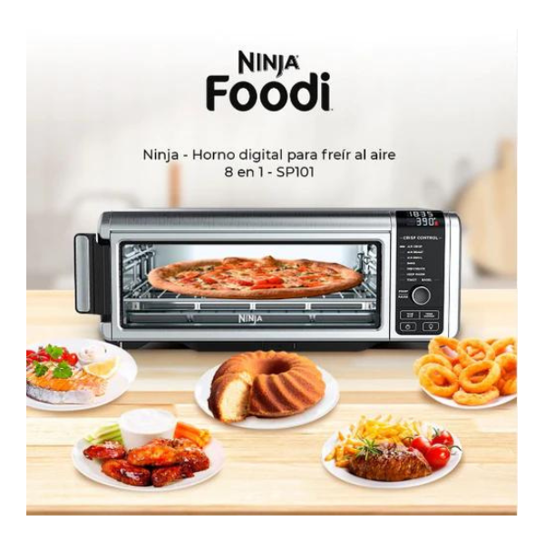 Ninja Horno Digital Tostador Para Freir Con Aire 8 En 1 SP101