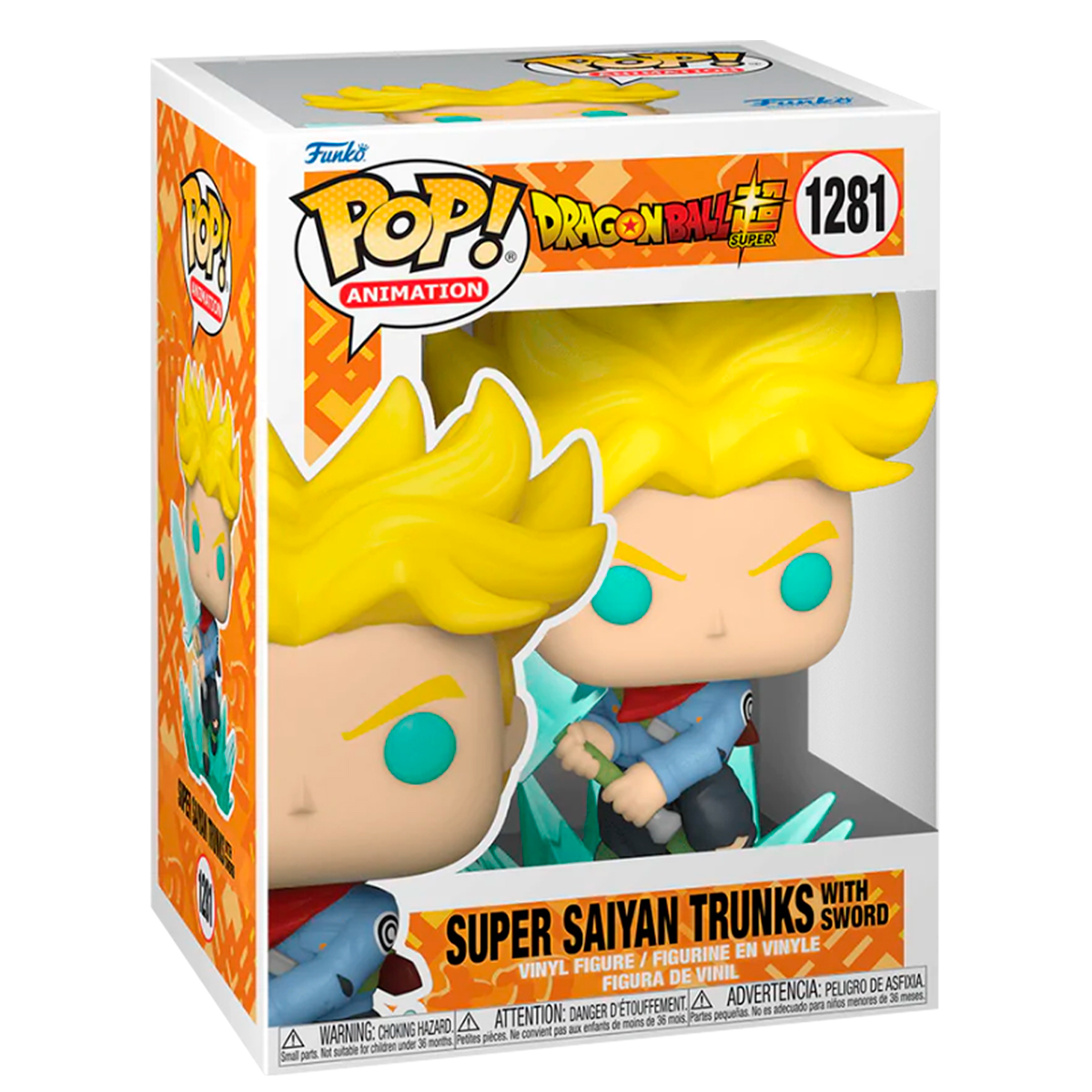 Funko Pop Trunks Super Saiyan con Espada #1281 Dragon Ball Super Anime