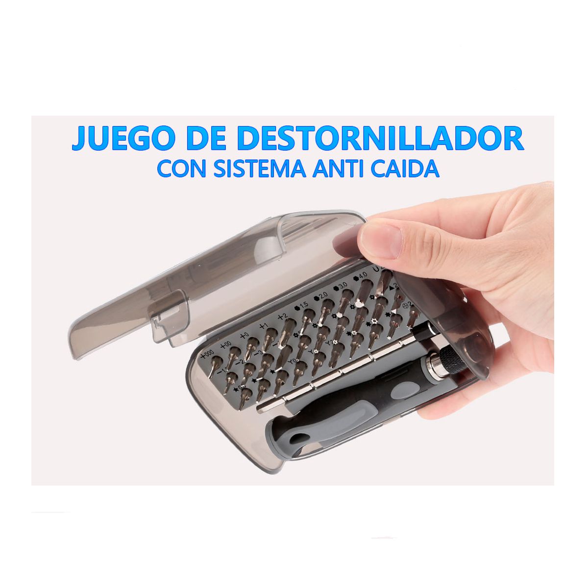 Juego De Destornillador Magnetico Con 30 Puntas de Precisión y Brazo Extensible