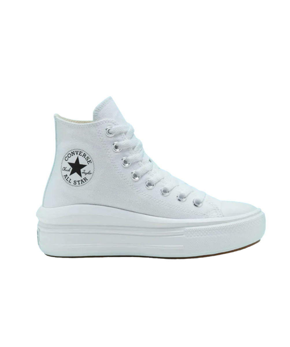 Tenis Converse Chuck Taylor Move Ivory en Plataforma de Lona