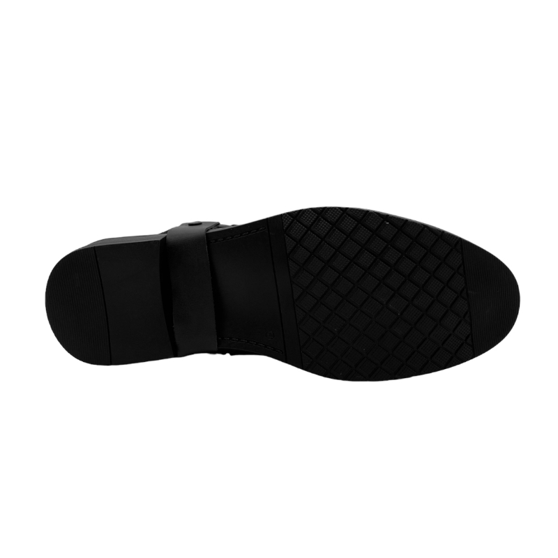 Botas Casuales Hombre Chelsea Boots Piel QUIN Footwear Color Negro Arnes Con Cadena 