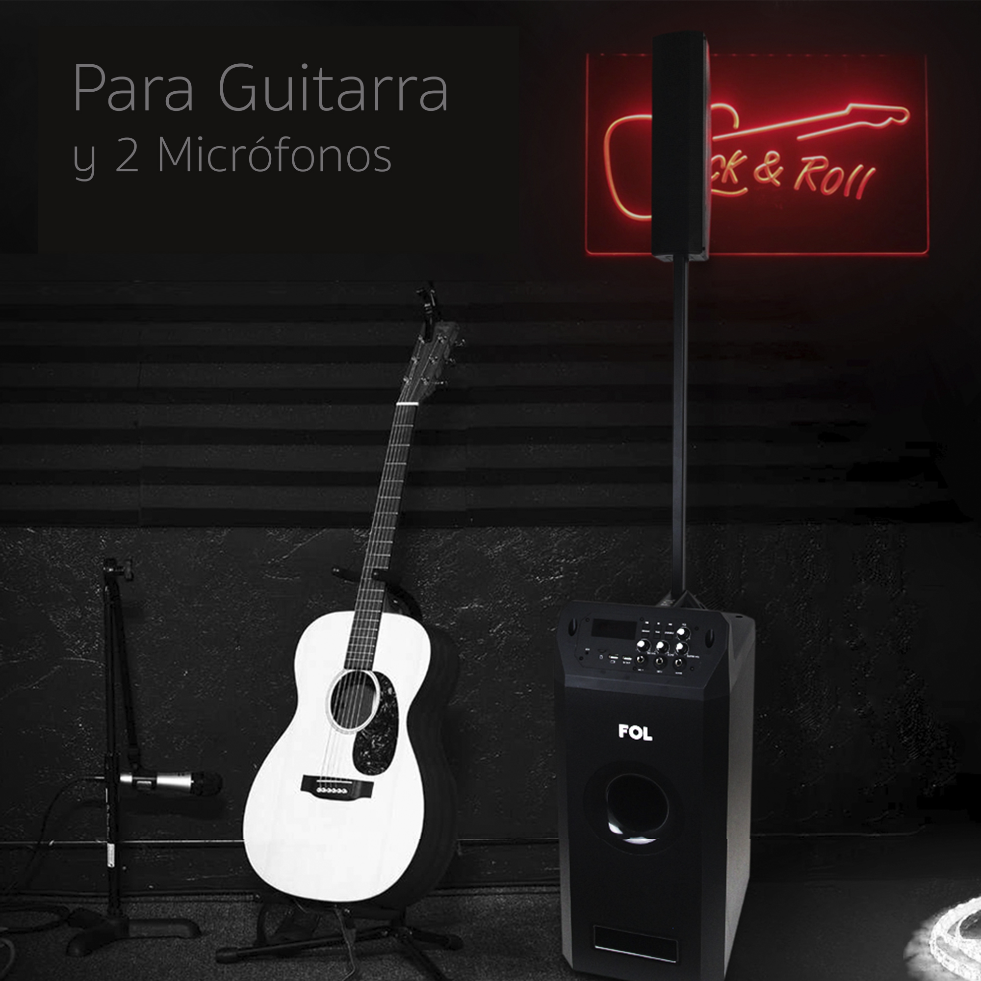 Bocina con Torre de Audio con Subwoofer Portatil .