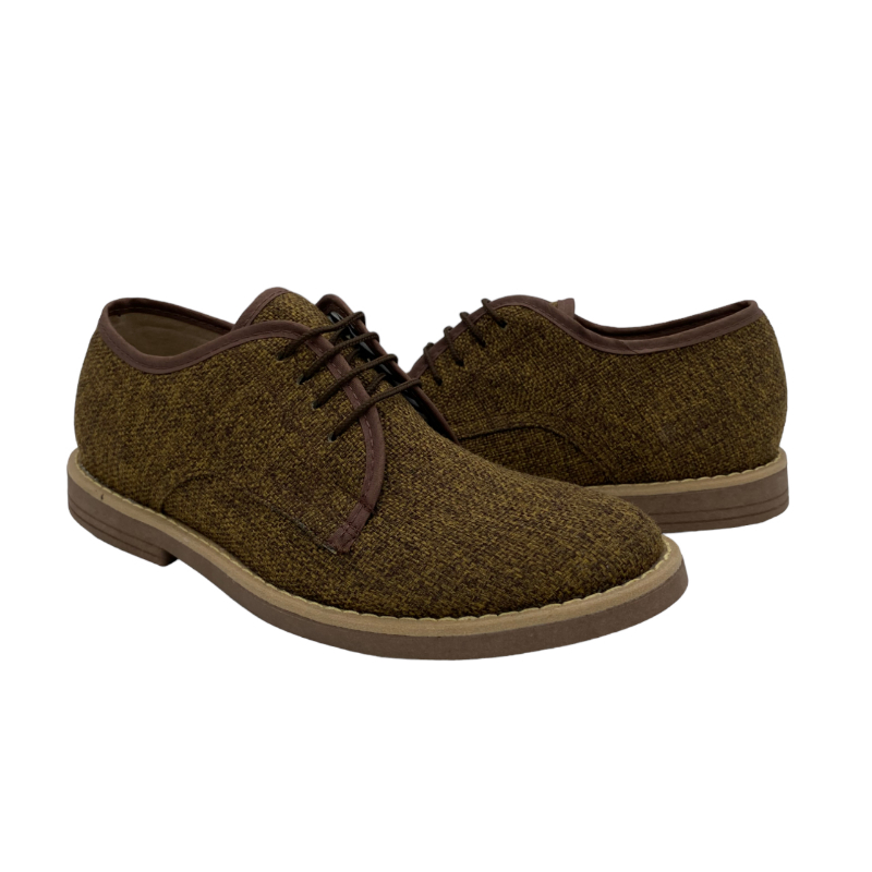 Zapatos Hombre Casuales Mocasines Quin Footwear Color Cafe Textil Lino