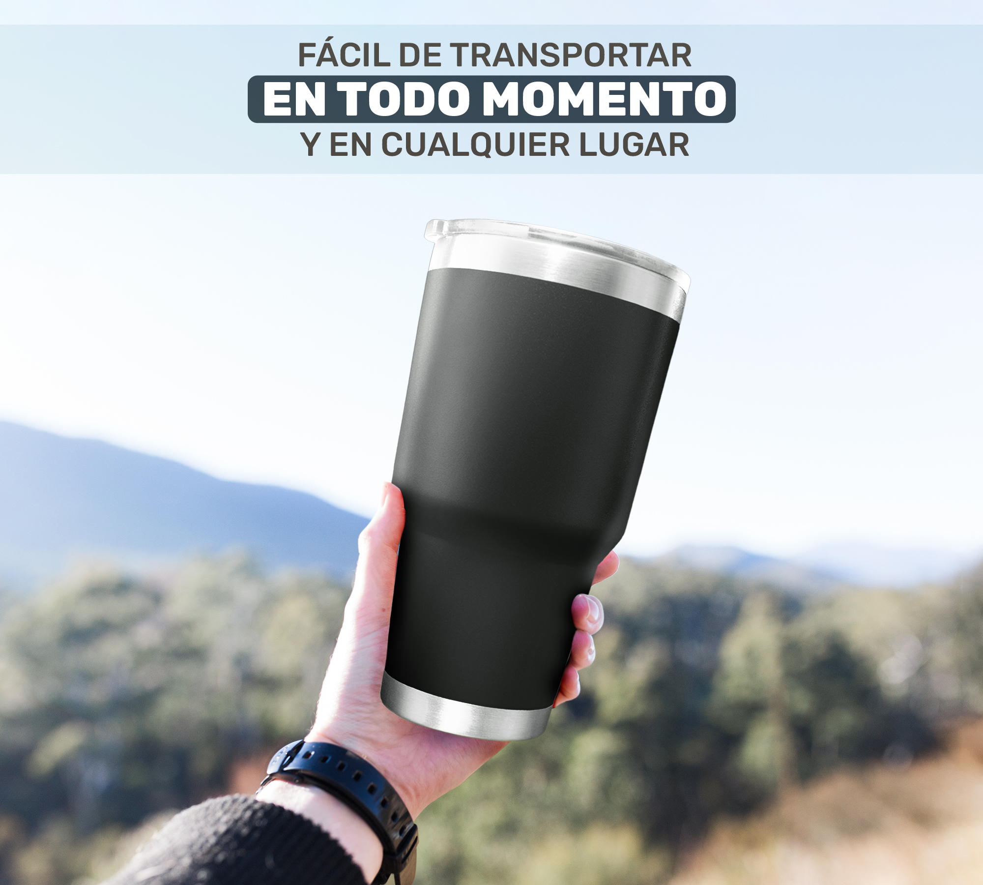 Termo Térmico Tipo Yeti De Acero Inoxidable 900ml - Variedad de Colores