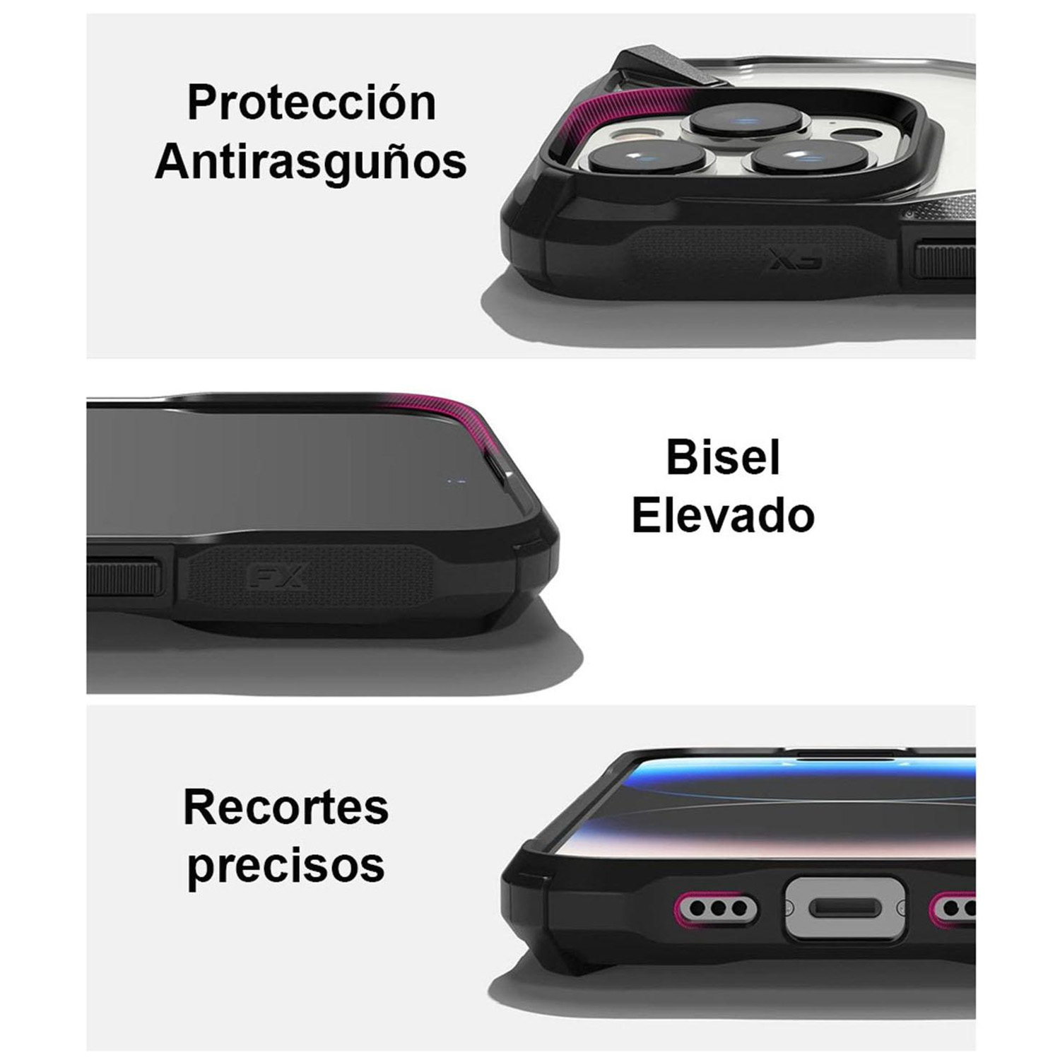 Funda Dos Capas Compatible Con iPhone 14 Pro Max - Antishock