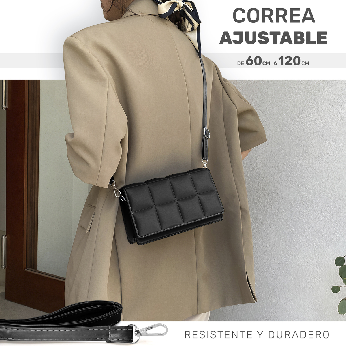 Bolsa Crossbody Bandolera Mensajera Dama Moda Mujer- Variedad de Colores