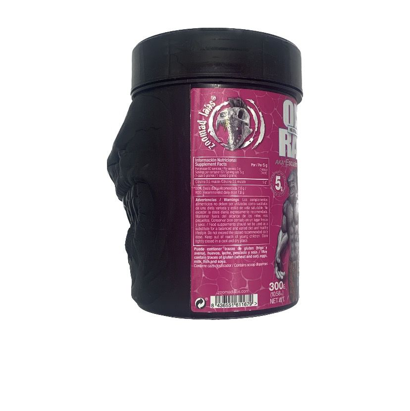 Citrulina D-L Malate Zoomad 60 serv, sin sabor 