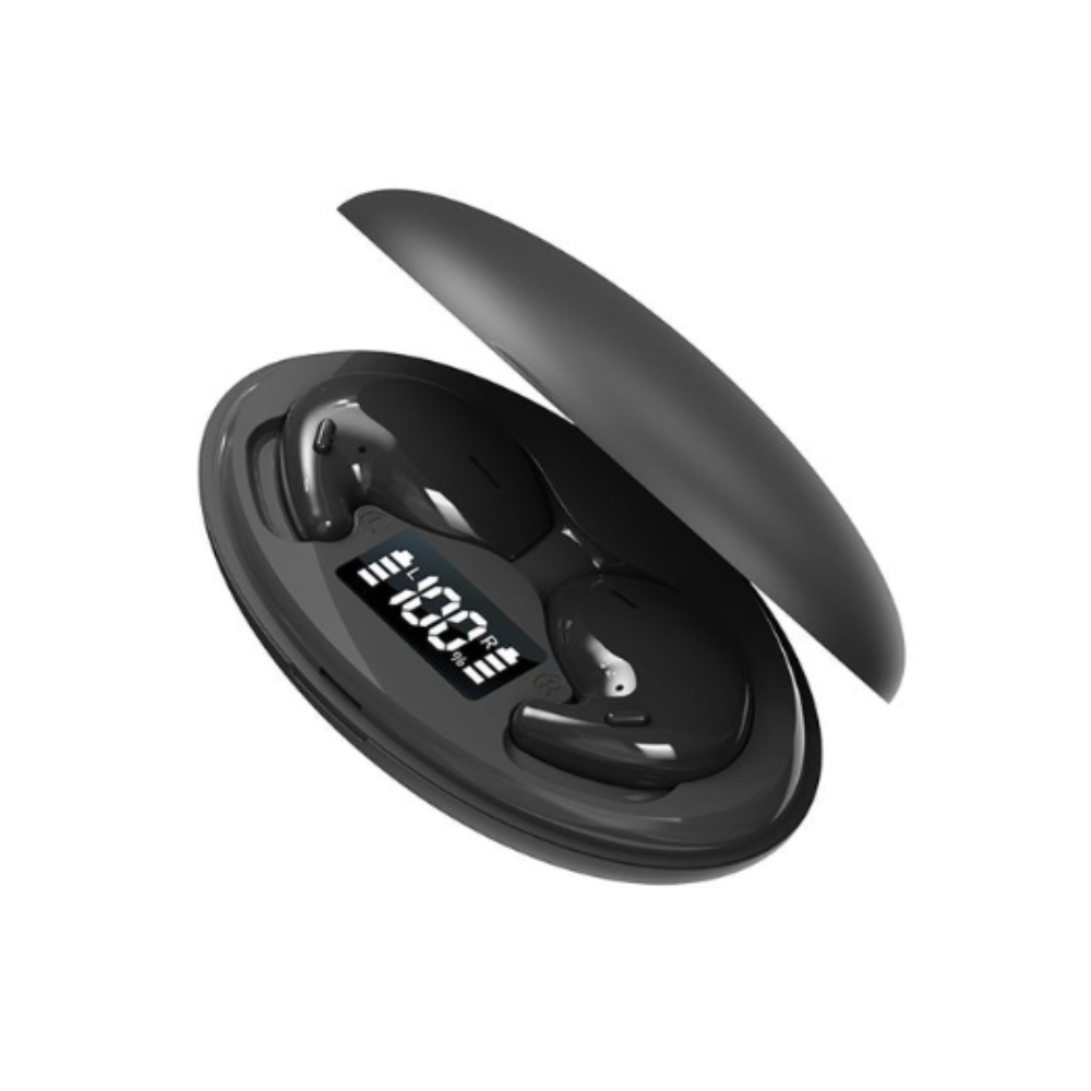Audifonos Bluetooth Sleep manos libres negro Auriculares inalámbricos micrófono control táctil cel