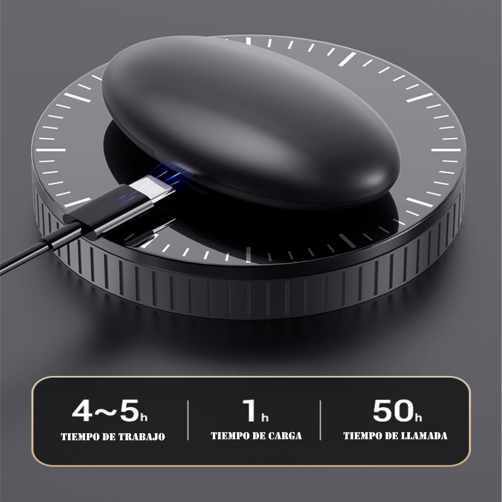 Audifonos Bluetooth Sleep manos libres negro Auriculares inalámbricos micrófono control táctil cel