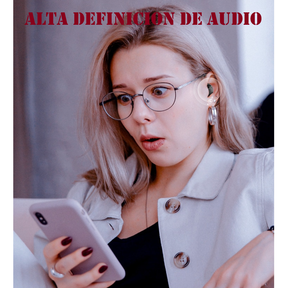 Audifonos Bluetooth Sleep manos libres negro Auriculares inalámbricos micrófono control táctil cel