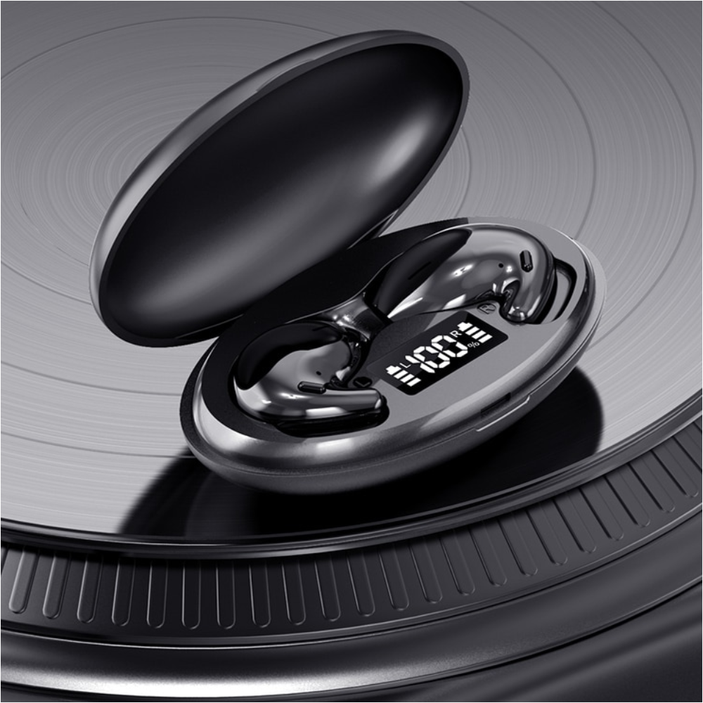 Audifonos Bluetooth Sleep manos libres negro Auriculares inalámbricos micrófono control táctil cel