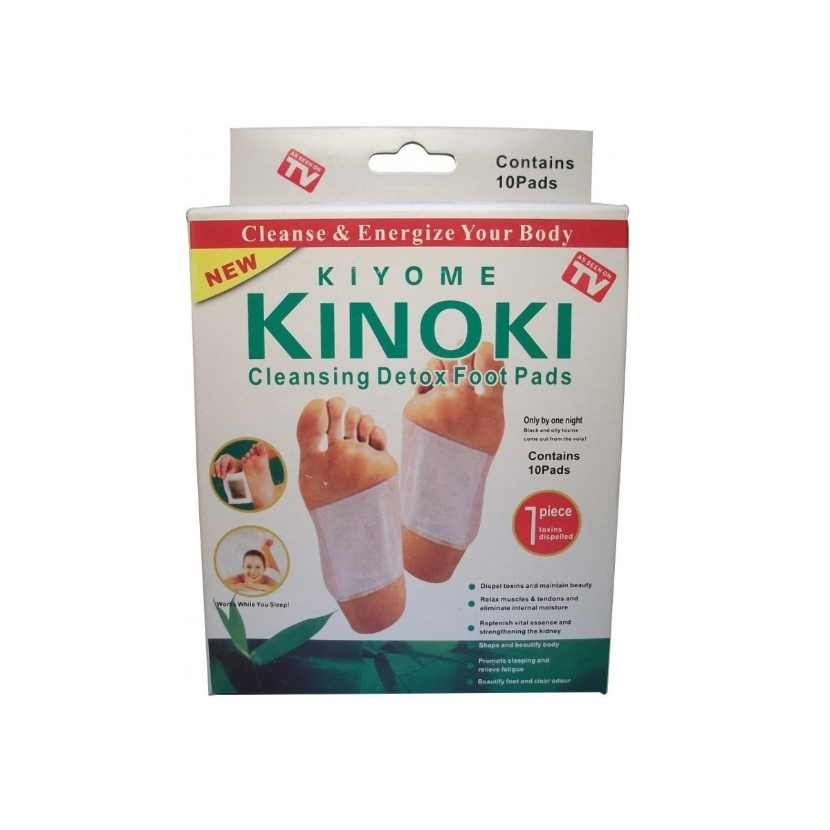 100 Parches Kinoki parche detox pies naturista natural