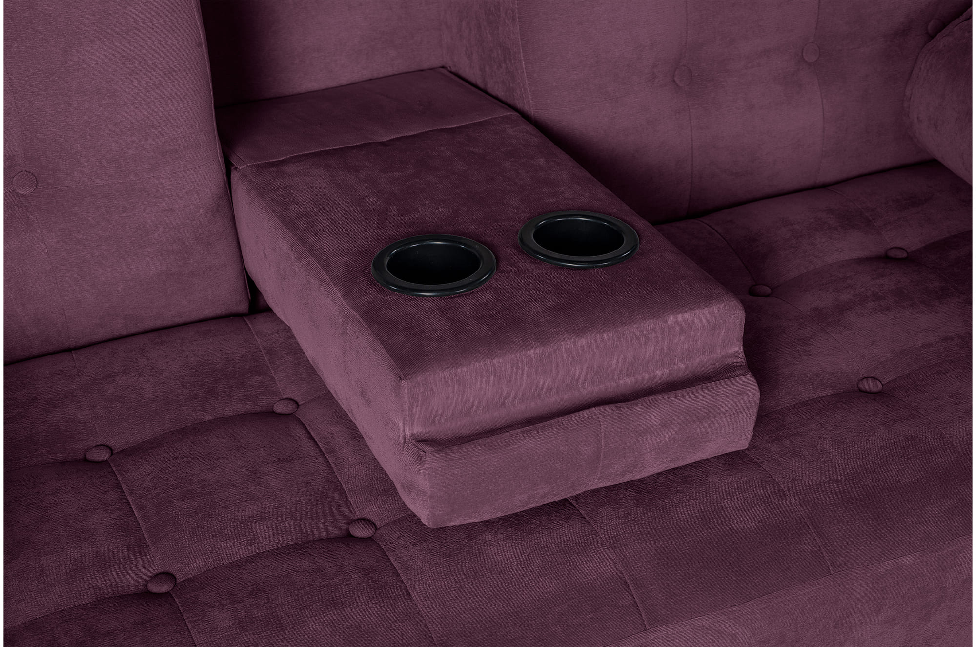 Sofá Cama Makora Zambroni Morado con Tecnología Beehive AirFlex Foam