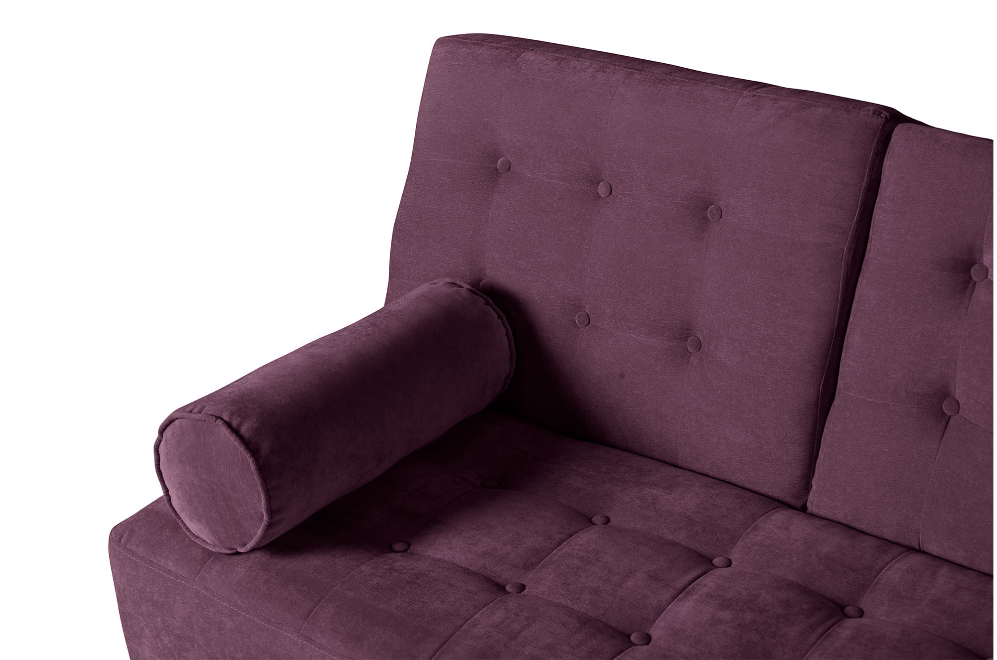 Sofá Cama Makora Zambroni Morado con Tecnología Beehive AirFlex Foam