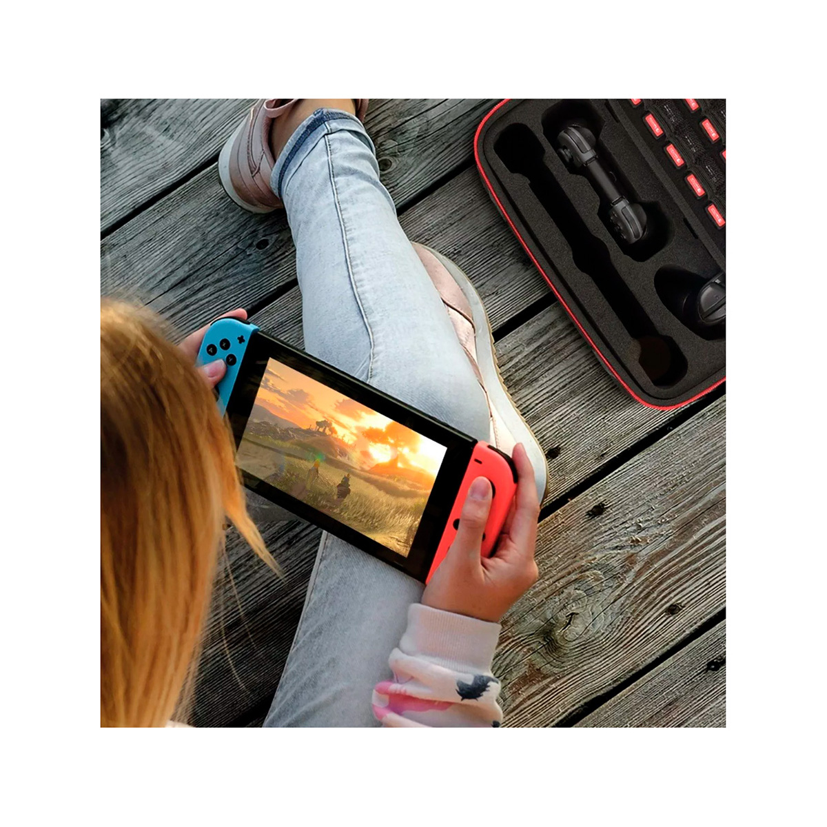 Estuche Rígido Petukita Box Para Nintendo Switch Funda De Viaje