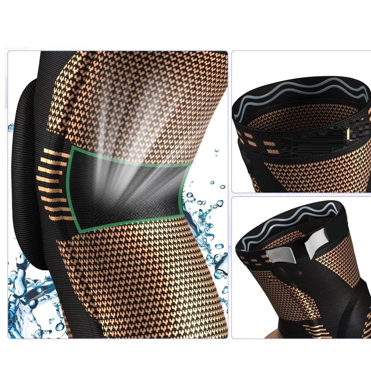 Par Rodilleras De Cobre Para El Dolor De Rodilla, Deportes L