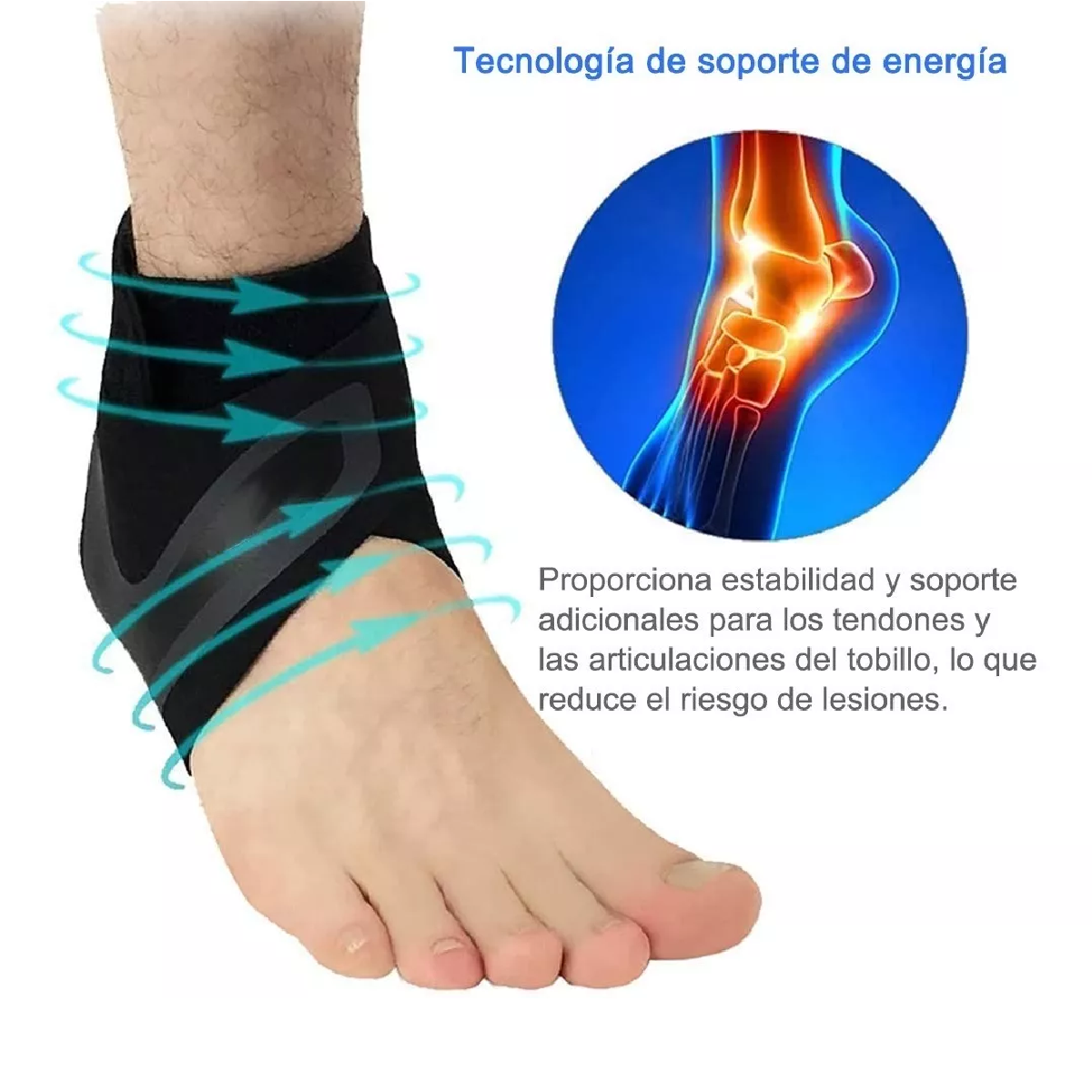 Protección De Tobillo Deportivo,anti-esguince,un Par-talla L
