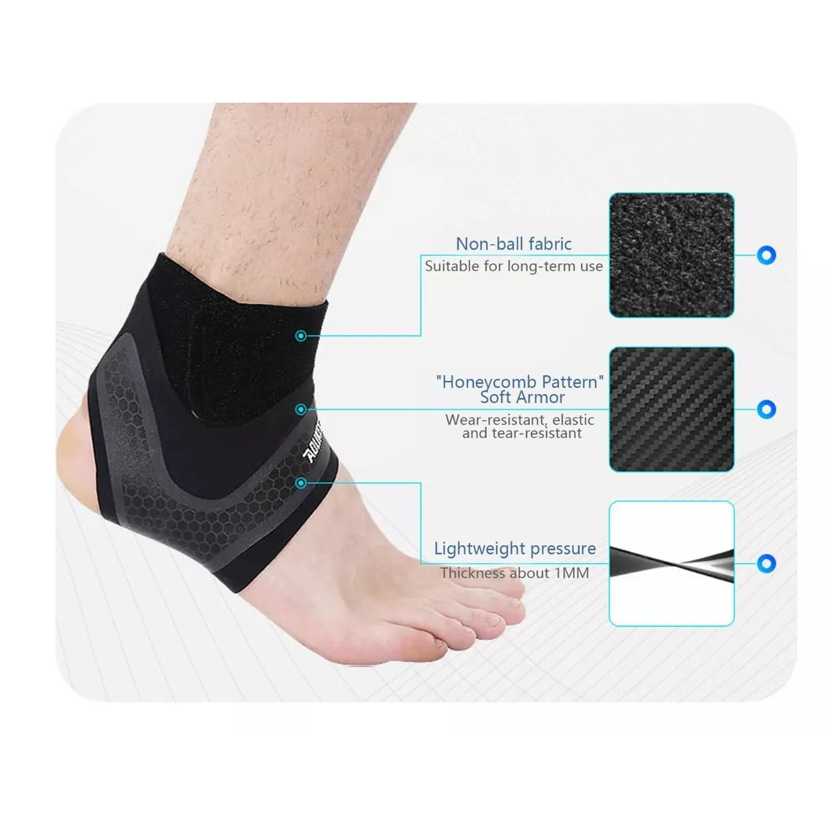 Protección De Tobillo Deportivo,anti-esguince,un Par-talla L