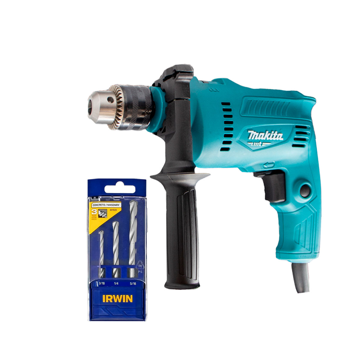 Taladro Rotomartillo Makita con broquero de 1/2" capacidad hasta 5/8" M0801B + REGALO 