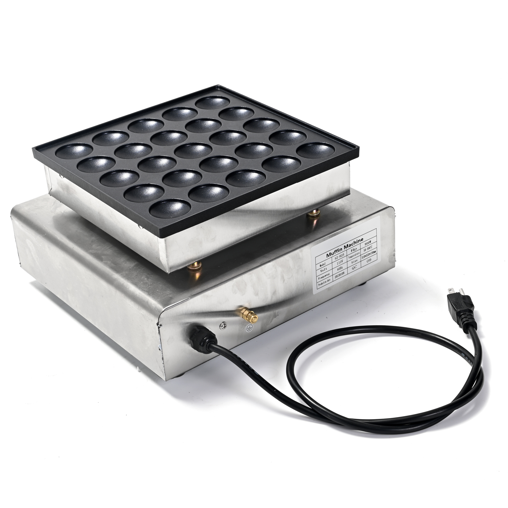 Máquina 25 Mini Hotcakes Eléctrica Industrial Muffin