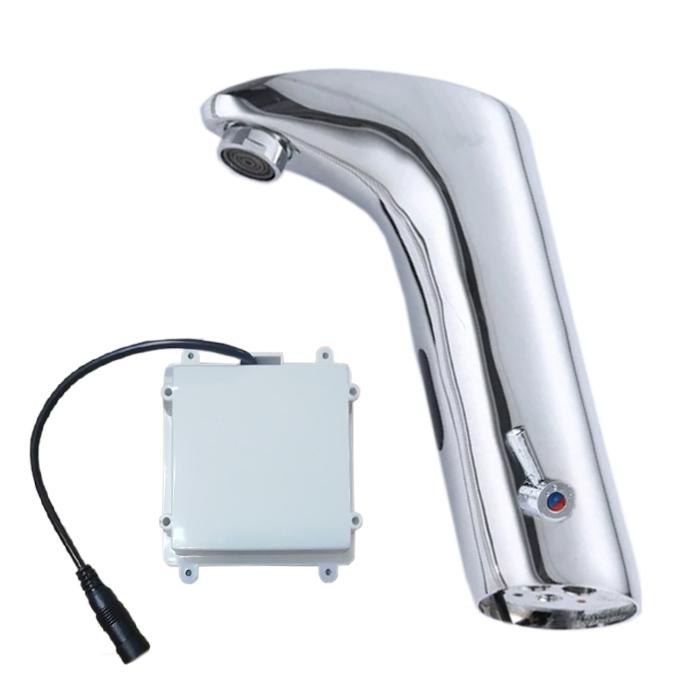 Llaves para Lavamanos Baño MXOWT-001-13 Sensor 8 a 30cm 127V 60Hz Frío Caliente Automatico Diámetro de Tubo 12", SensoWat.