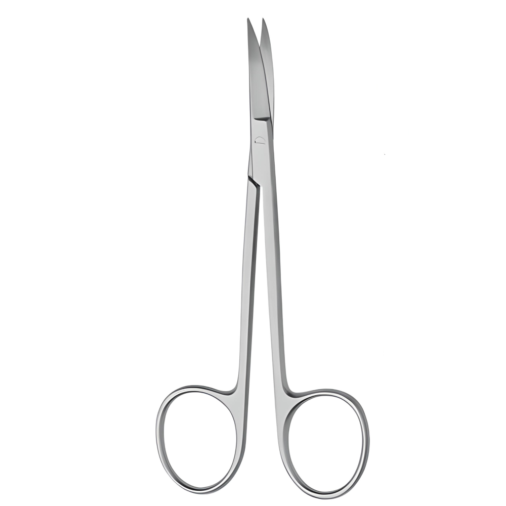 Tijera Iris 11cm Curva Instrumental Médico Guttek Pakistán