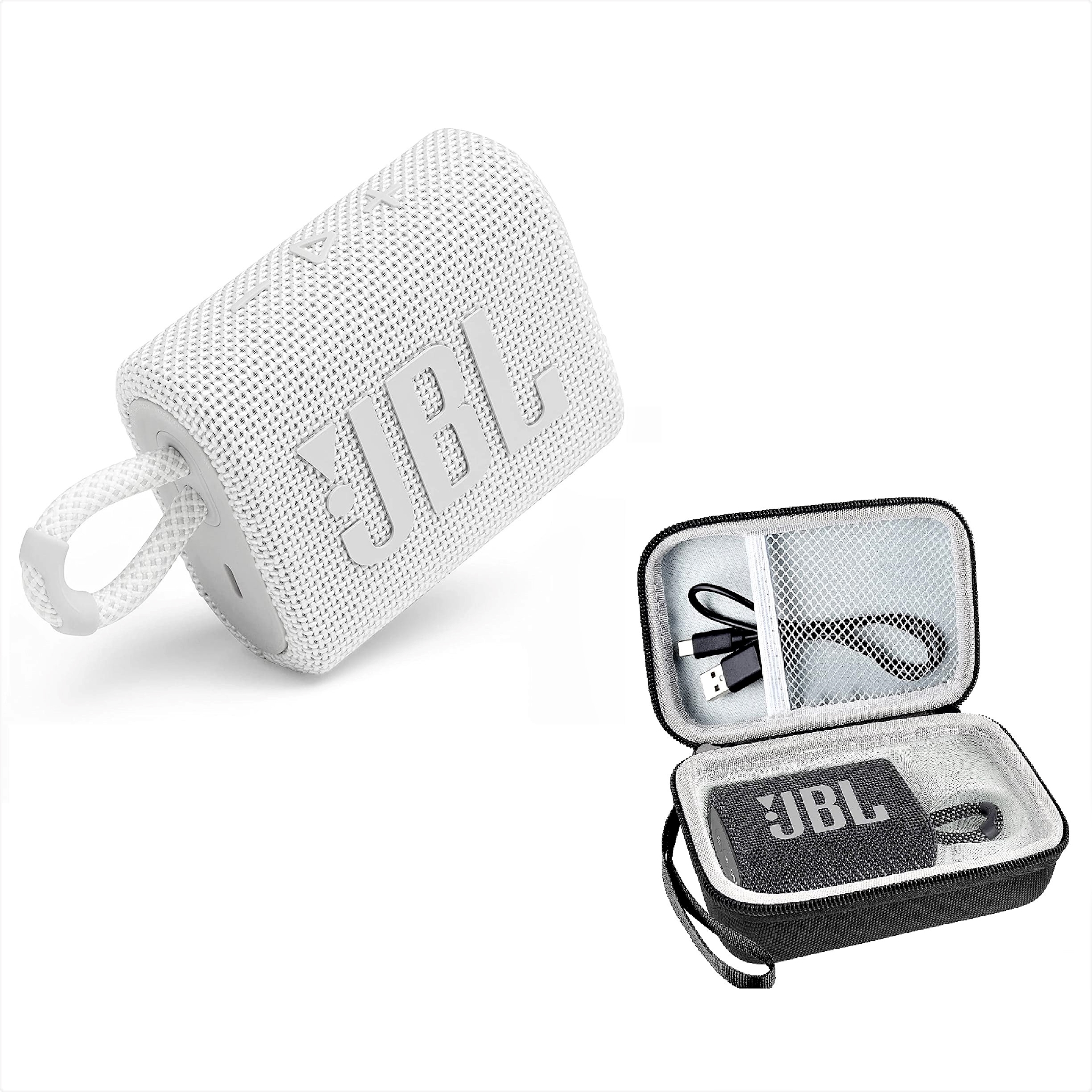 JBL Go 3 Pro, Bocina Inalámbrica Portatil, Blanca