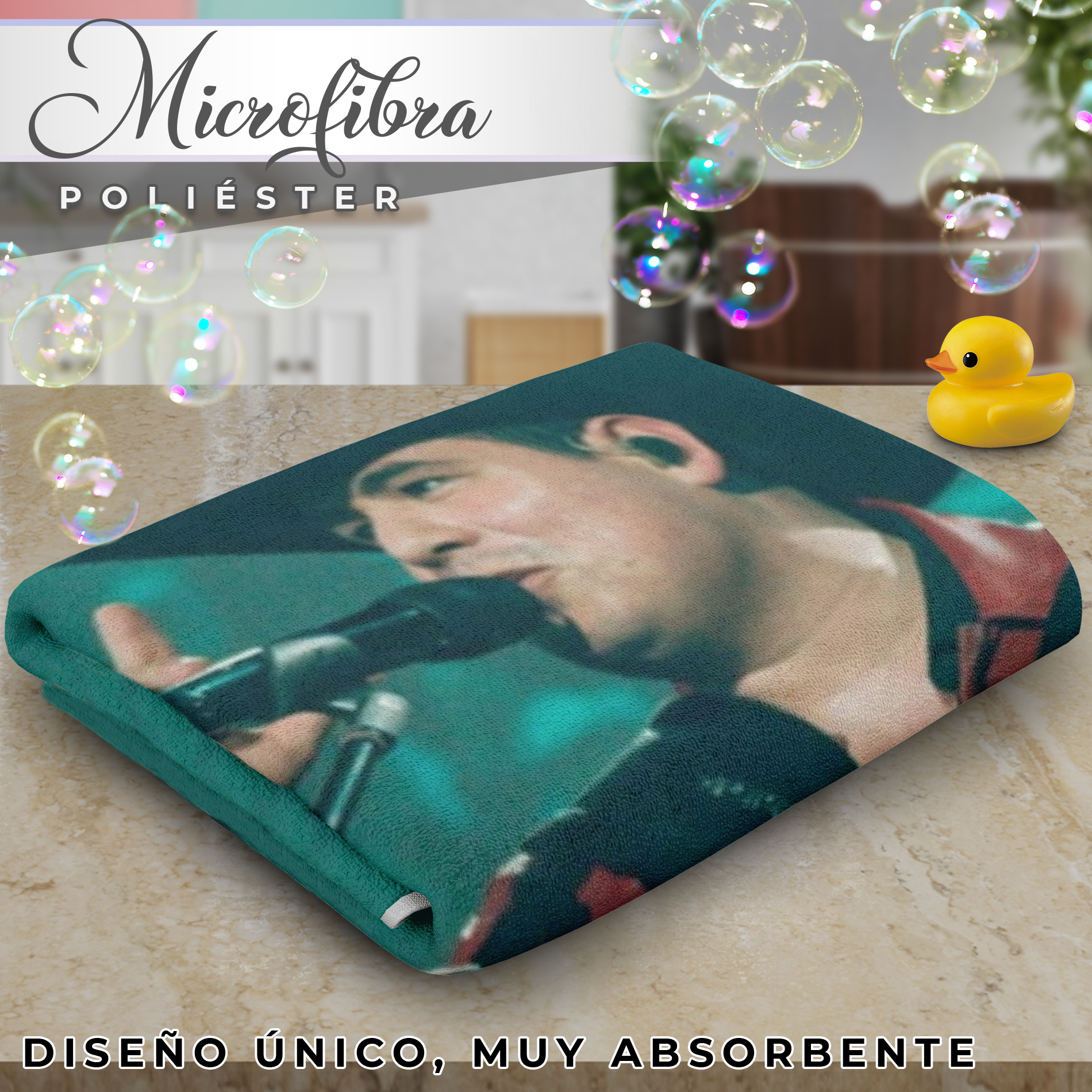 Toalla D Baño Microfibra Poliester Absorbente Alfredo Olivas