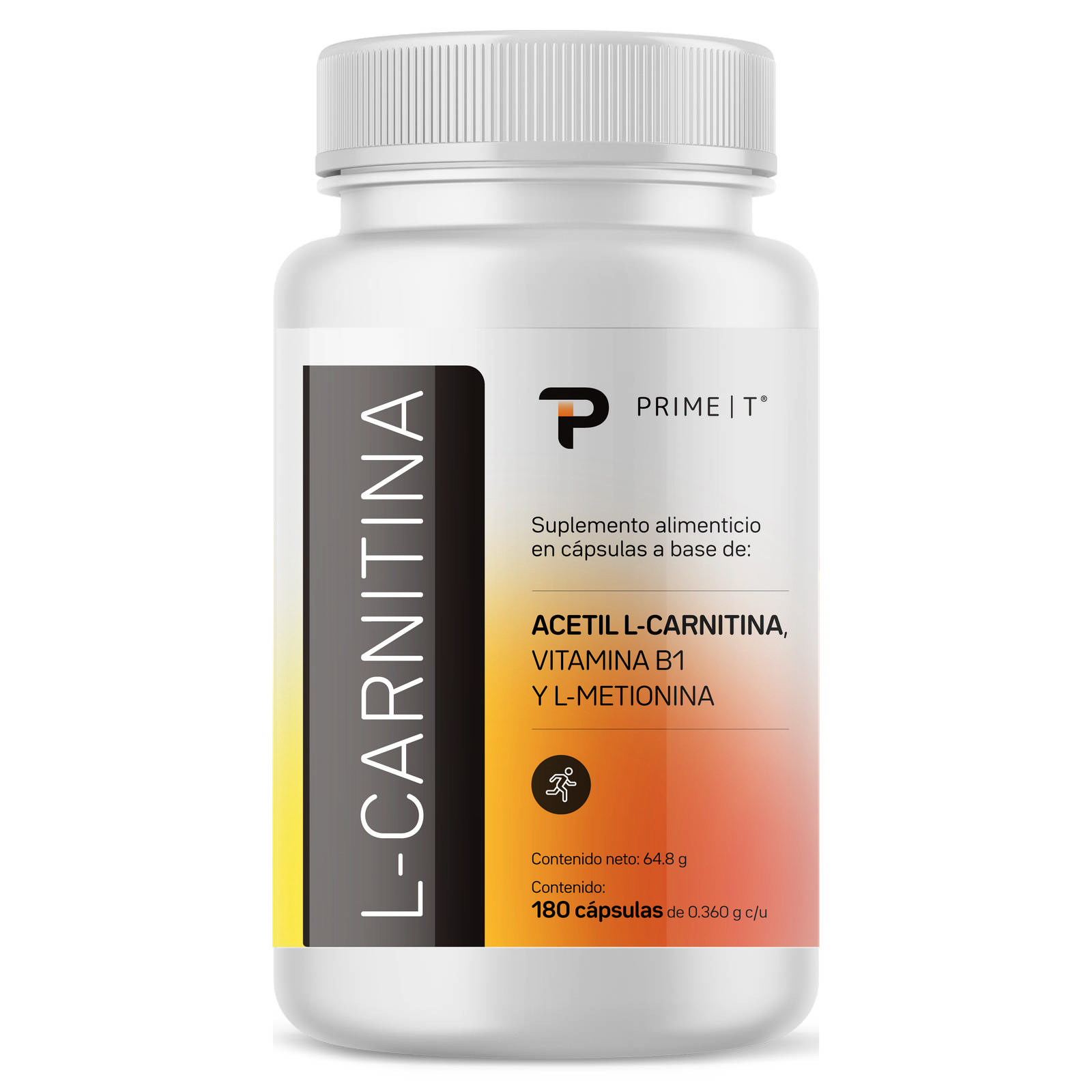 L-Carnitina Primetech Acetil 180 caps 264 mg c/u L-Carnitina Primetech Acetil 180 caps 264 mg c/u