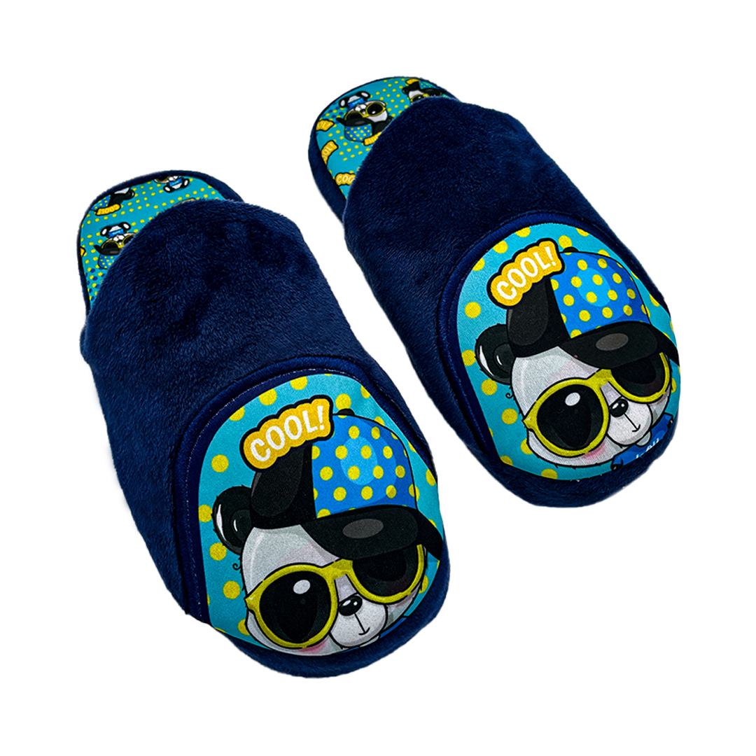 Pantufla Infantil Perezozaz Estilo Rap Panda