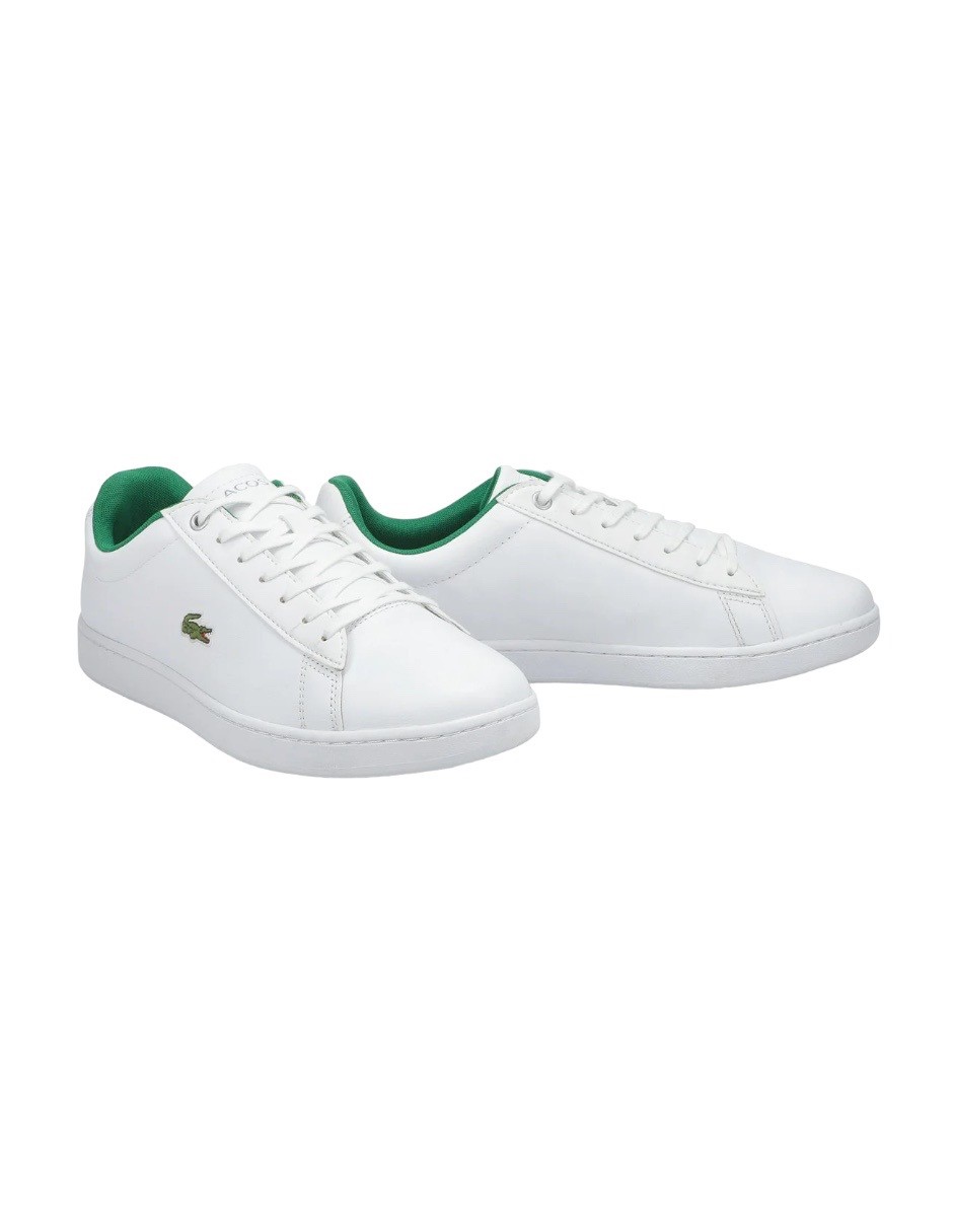 TENIS LACOSTE HYDEZ 119 BLANCO CON VERDE PARA HOMBRE
