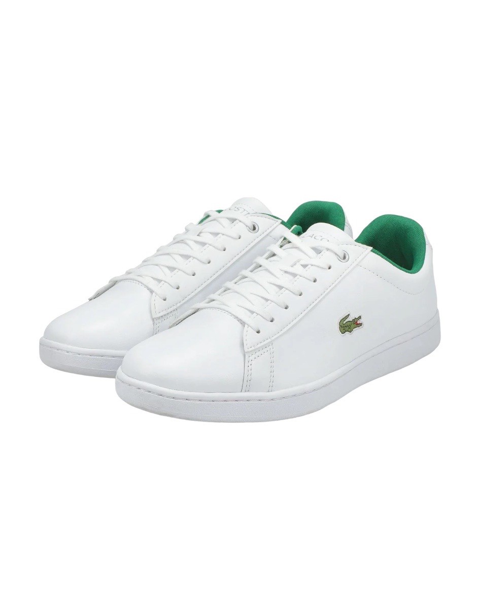 TENIS LACOSTE HYDEZ 119 BLANCO CON VERDE PARA HOMBRE