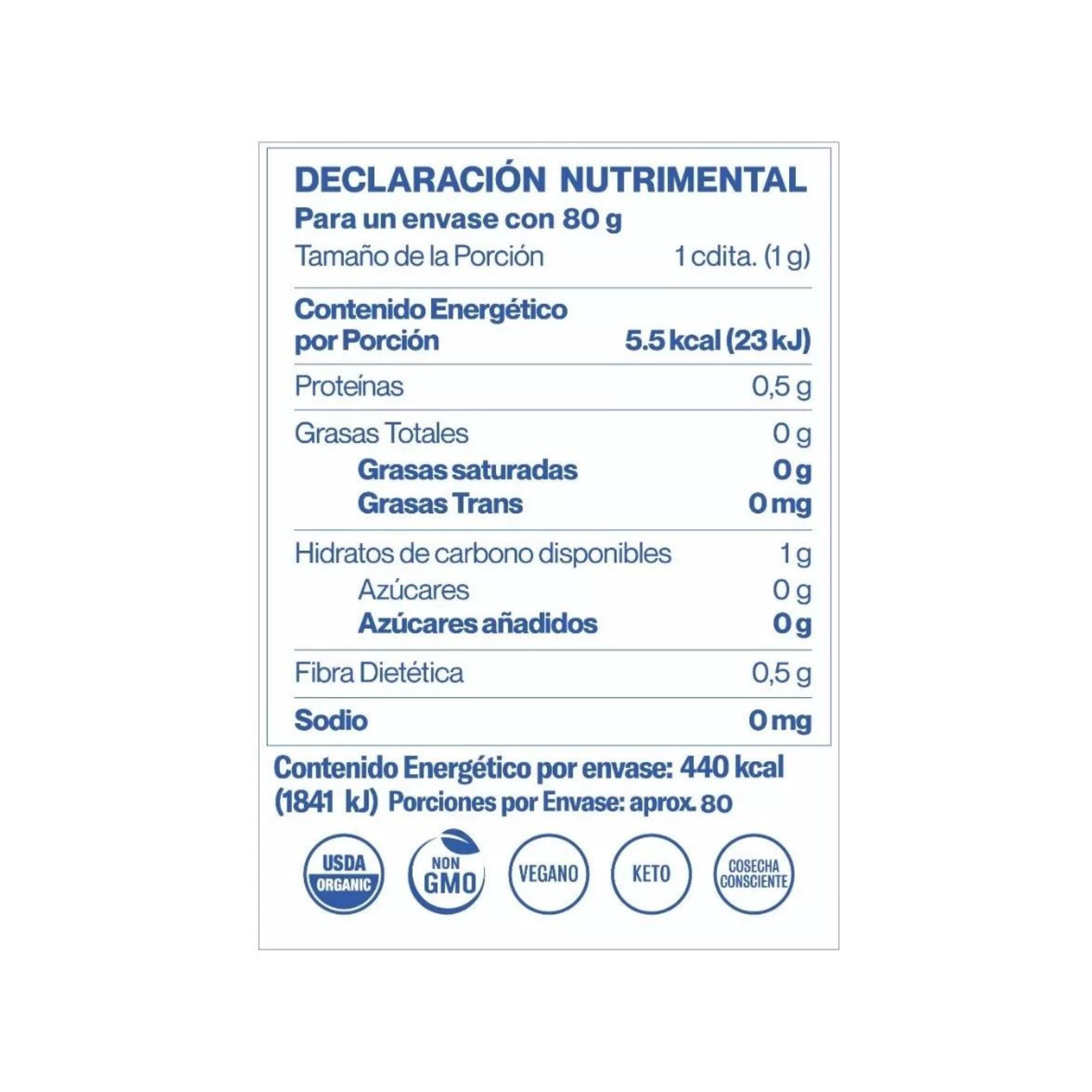 Hongo Adaptógeno Reishi 80g Commons Polvo 100% Orgánico