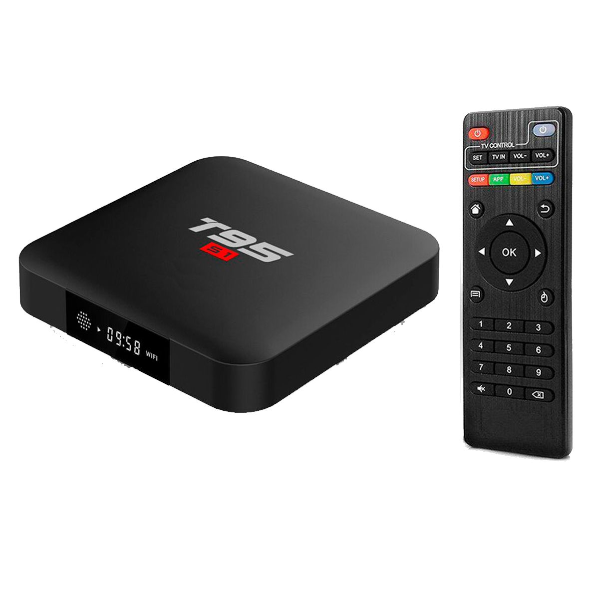 Android TV Box 2Gb / 16GB 4K WIFI Convierte tu TV o Pantalla en SmartTV Jdht95s1 Negro