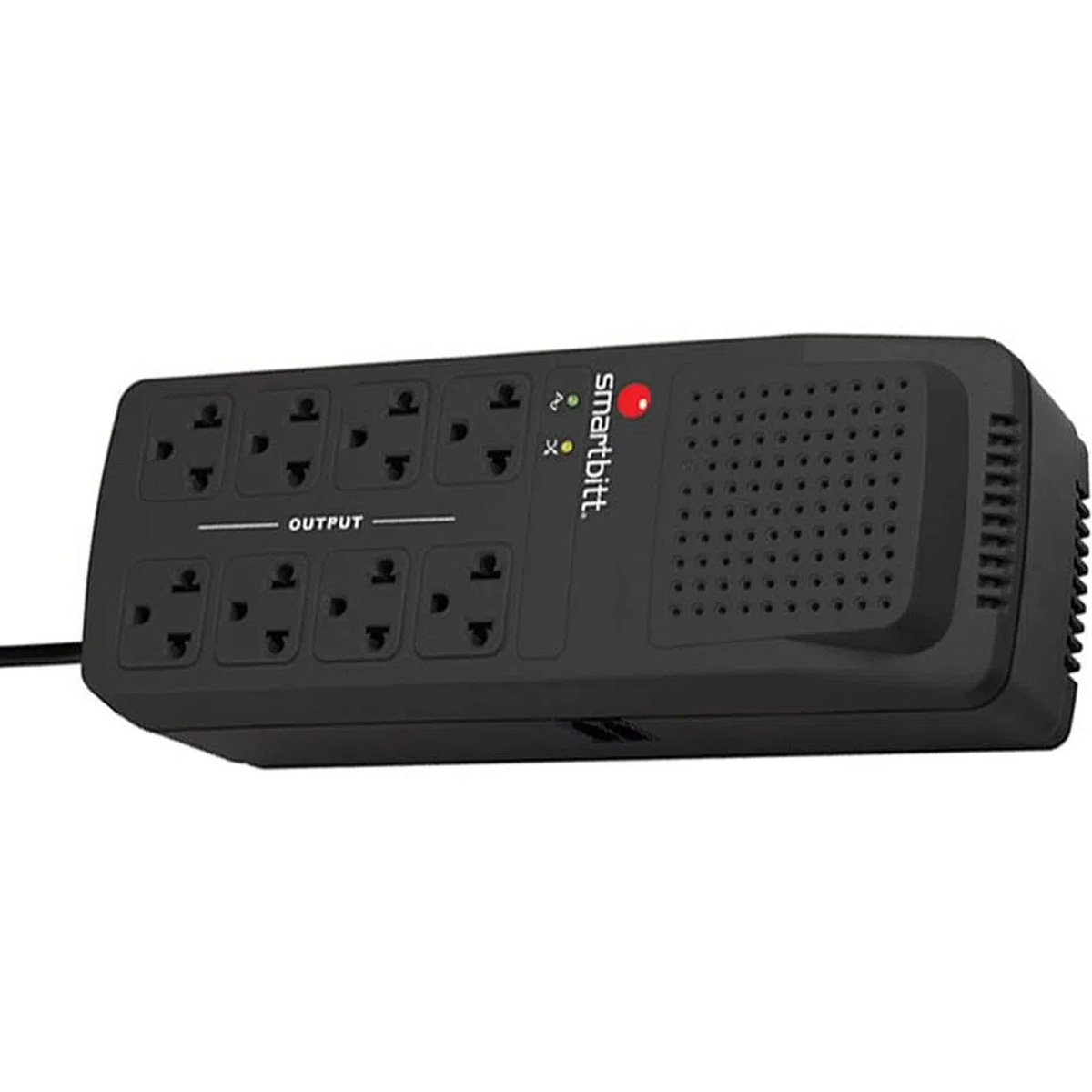 Regulador De Voltaje 675W Smartbitt Supresor De Picos 8 Contactos  Negro