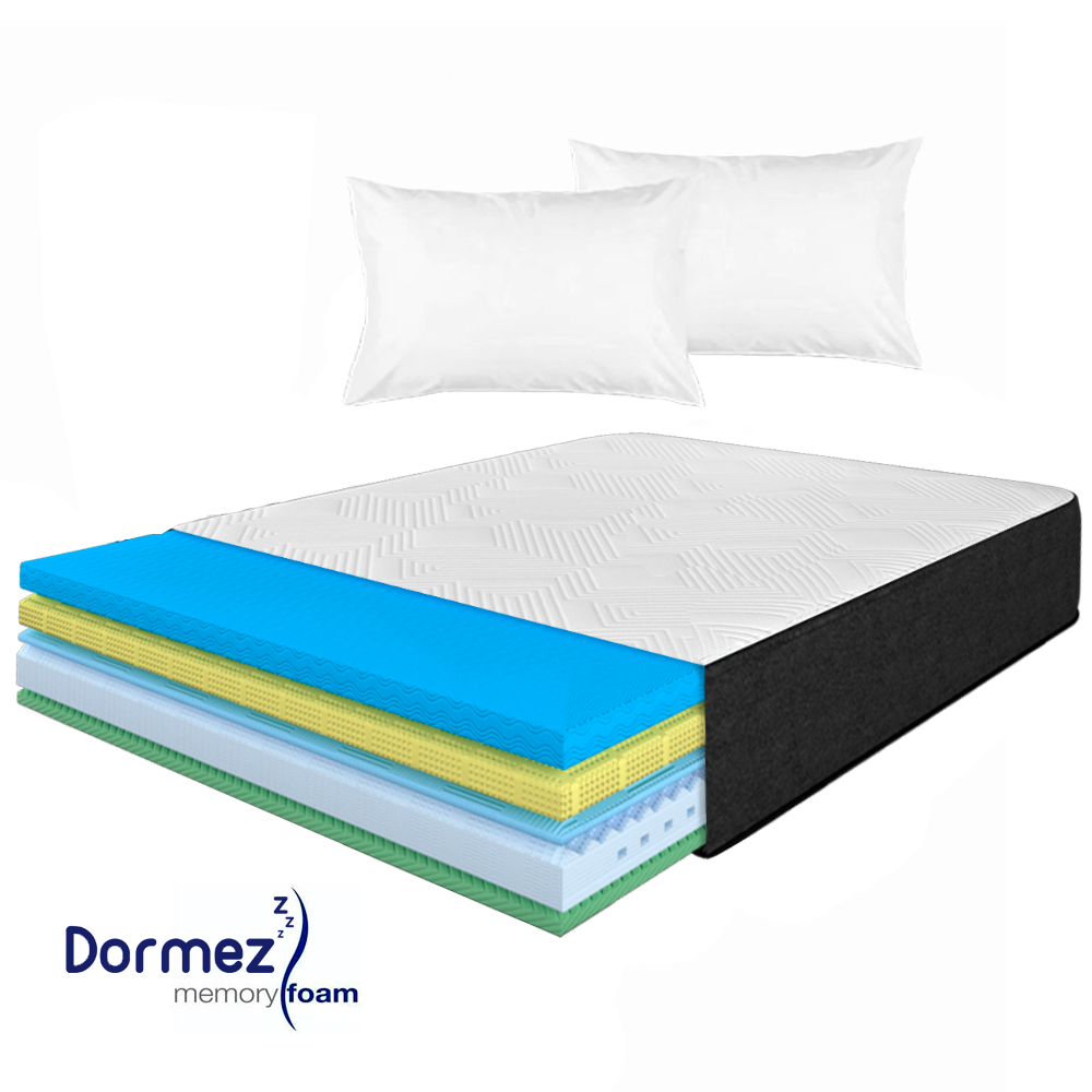 Colchón Queen Size En Bolsa Dormez Eternal Confort Ortopédico Memory Foam Gel + 2 ALMOHADAS DE REGALO