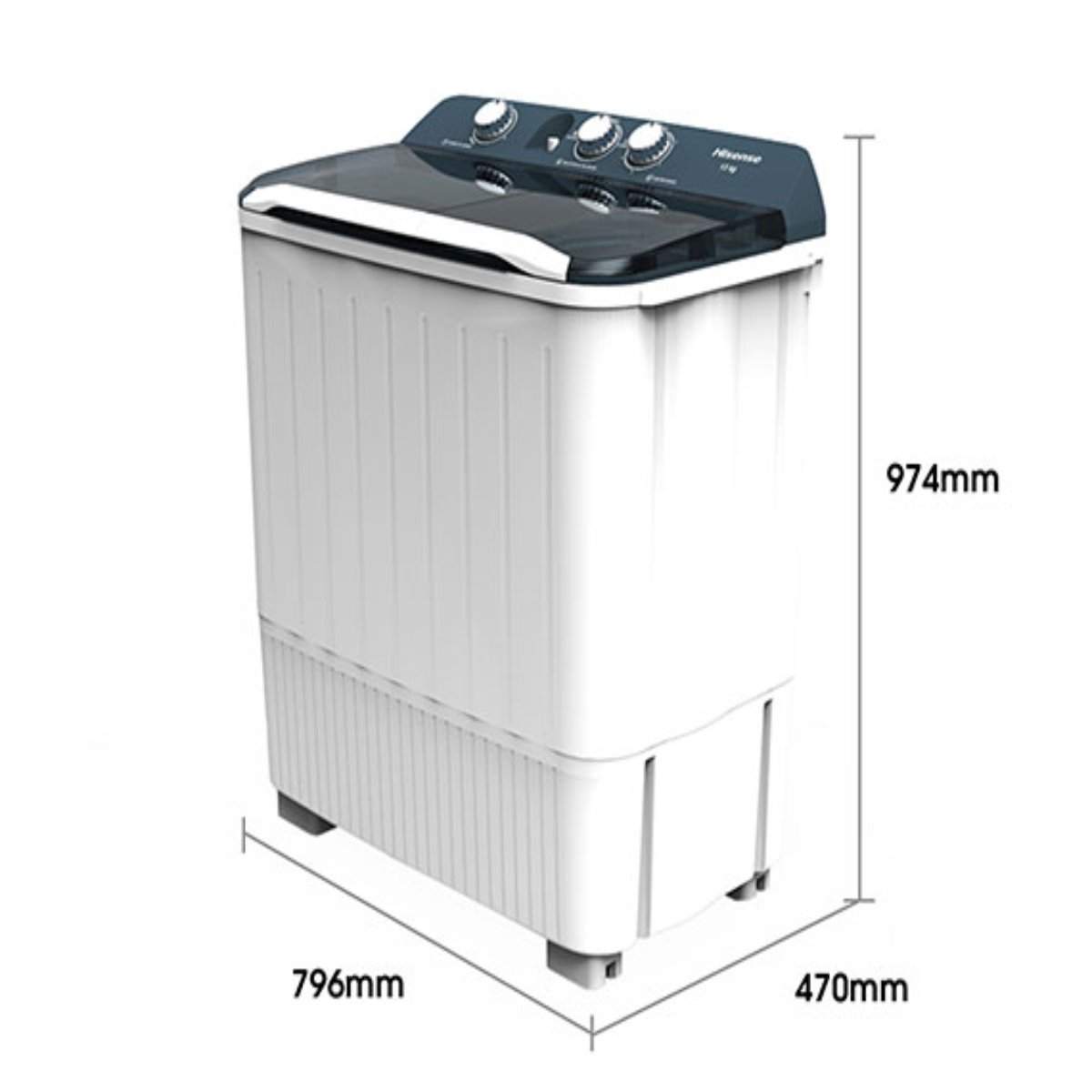 Lavadora Doble Tina 11kg  Triple Función Air Flux