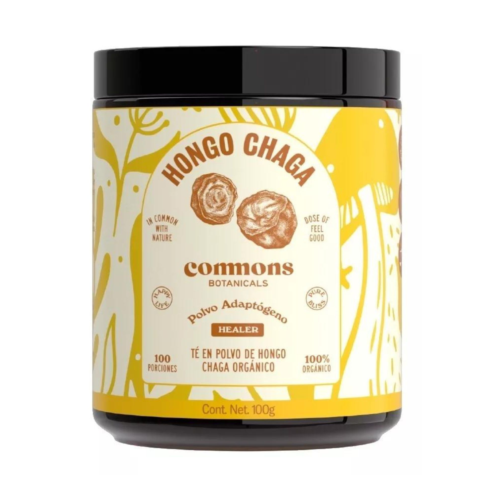 Hongo Adaptógeno Chaga Orgánico 100g Commons 
